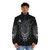 Puffer jacket with oriental dragon graphic design - men front