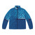 Minimalist Ocean Puffer Jacket with Geometric Mosaic Design