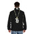 Tracy Jordan wearing a 30 Rock-inspired puffer jacket with a necklace - men back