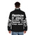 All Speech is Free Speech Puffer Jacket - Resist Censorship and Embrace Freedom of Expression - men back