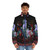 Dracula Puffer Jacket with classic horror movie graphics - men front