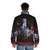 Dracula Puffer Jacket with classic horror movie graphics - men back