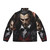 Dracula Castlevania Netflix Puffer Jacket featuring gothic horror and video game elements - Back