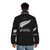 New Zealand All Blacks Haka Puffer Jacket with team spirit design - men back