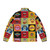 Dr. Teeth and the Electric Mayhem puffer jacket featuring the iconic Muppets characters - Back