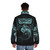 Alien X-Ray Puffer Jacket with Extraterrestrial Radiography Design - men back