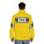 New York yellow taxi cab puffer jacket with checkered pattern - men back
