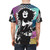 Glam rock-inspired t-shirt with a halftone graphic of an electric guitar - men back