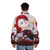 Alice in Wonderland Red Queen Puffer Jacket featuring the iconic Red Queen design - men back