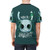 Artistic illustration of the Hollow Knight video game character on a t-shirt - men back