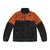 Topography puffer jacket with map print design