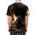 Bonfire inspired dark fantasy t-shirt for gamers who love the challenge of the Dark Souls series. - men back