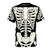A punk-inspired t-shirt featuring a bold skeleton bones and grunge graphic design.