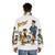 Vintage Retro Top Cat Cartoon Summer Puffer Jacket - men back