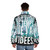 A cozy puffer jacket with a typographic design that celebrates creativity and ideas - men back