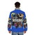 Doors Game Update Puffer Jacket featuring the Entities from Roblox Doors game - men back