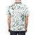 Boho-inspired t-shirt featuring a colorful watercolor pattern of eucalyptus leaves and floral elements - men back