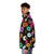 Colorful donut pattern puffer jacket for kids and teens - men side left
