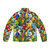 Too Many Birds Bird Squad Classic Puffer Jacket with a variety of colorful birds