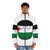 Palestine Countryball Puffer Jacket with National Flag Design - men front