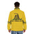 Don't Tread On Me Patriotic Puffer Jacket with Gadsden Flag Design - men back