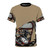 Vintage motorcycle t-shirt featuring a classic bobber, cafe racer, and scrambler bike design