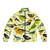 New World Warblers 2 puffer jacket featuring detailed bird illustrations by artist Scott Partridge
