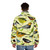 New World Warblers 2 puffer jacket featuring detailed bird illustrations by artist Scott Partridge - men back