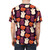 A Halloween-themed t-shirt with a design featuring marshmallows, pumpkins, and ghosts in a spooky but cute pattern. - men back