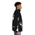 Tom Waits-inspired puffer jacket with retro music graphics - men side right