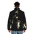 Tom Waits Graphite Puffer Jacket with Microphone Graphic - men back