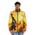 Don Quixote attacking windmills puffer jacket - men front