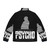 Alfred Hitchcock Psycho Black and White Puffer Jacket - Back