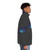Colorful and abstract puffer jacket featuring a legendary dolphin design - men side right