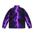 A purple puffer jacket with a bold lightning bolt design, perfect for weathering the storm. - Back