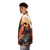 Tom Petty inspired puffer jacket featuring the iconic "You Belong Among the Wildflowers" design - men side left