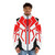 Marvel-inspired puffer jacket featuring Spider-Man 2099 design - men front