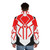 Marvel-inspired puffer jacket featuring Spider-Man 2099 design - men back