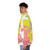 Prismo The Wish Master colorful puffer jacket inspired by the Adventure Time cartoon series - men side left