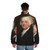 President John Adams Puffer Jacket featuring American patriotic design - men back
