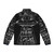 Tokio Hotel Dream Machine Dark Puffer Jacket featuring galaxy and space design - Back