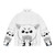 Gintama inspired Dog God puffer jacket featuring cute anime characters - Back