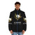 Retro pop puffer jacket with Ultravox-inspired design - men front