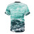 Vibrant blue ocean waves crashing on a sandy beach, perfect for summer adventures. - Back