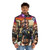 Puffer jacket with mural art design inspired by "To Live And Die in L.A." - men front