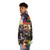 Puffer jacket with mural art design inspired by "To Live And Die in L.A." - men side left
