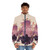 Divina Vulpes anime inspired puffer jacket with kawaii Japanese aesthetic - men front