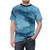 Vintage-inspired blue frost abstract patterned t-shirt - men front