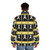 Disco yellow puffer jacket with a classic sci-fi design - men back