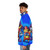 Time Wizard Puffer Jacket featuring Yugioh character design - men side left